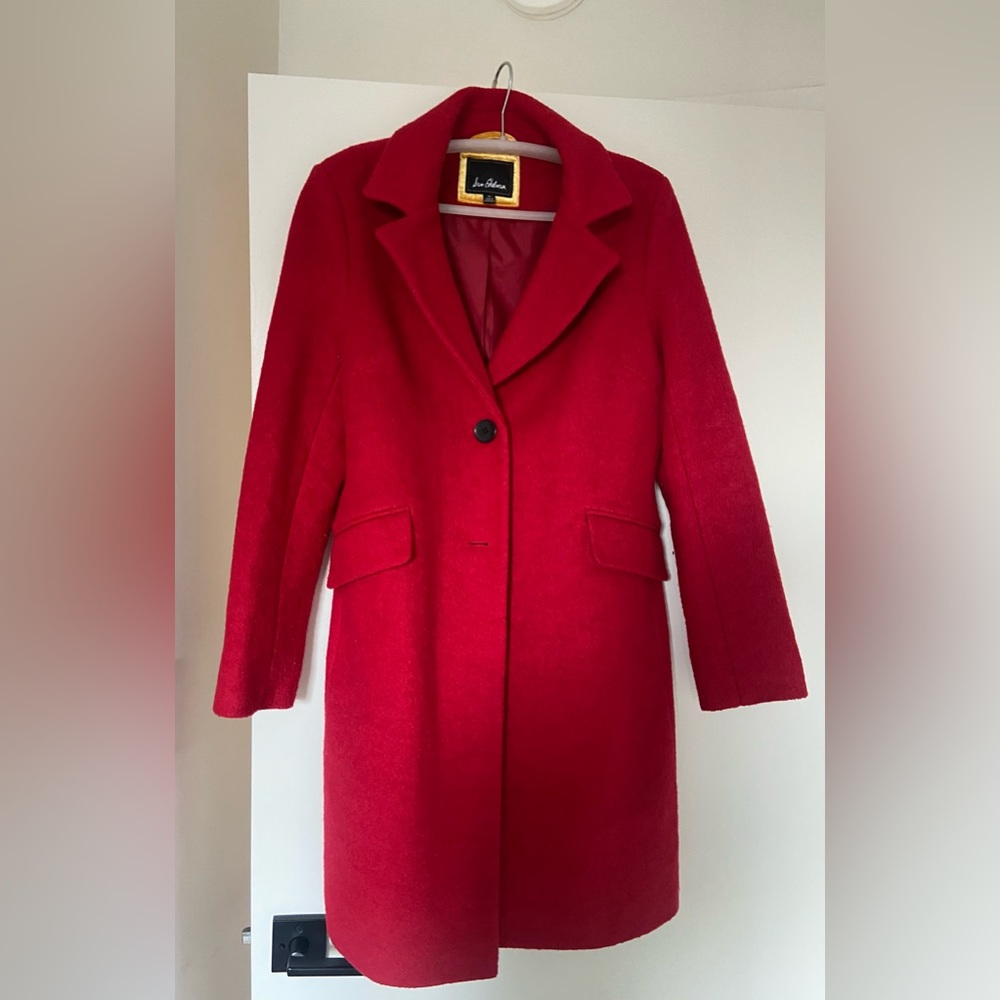 Sam Edelman SINGLE BREASTED BLAZER COAT in red